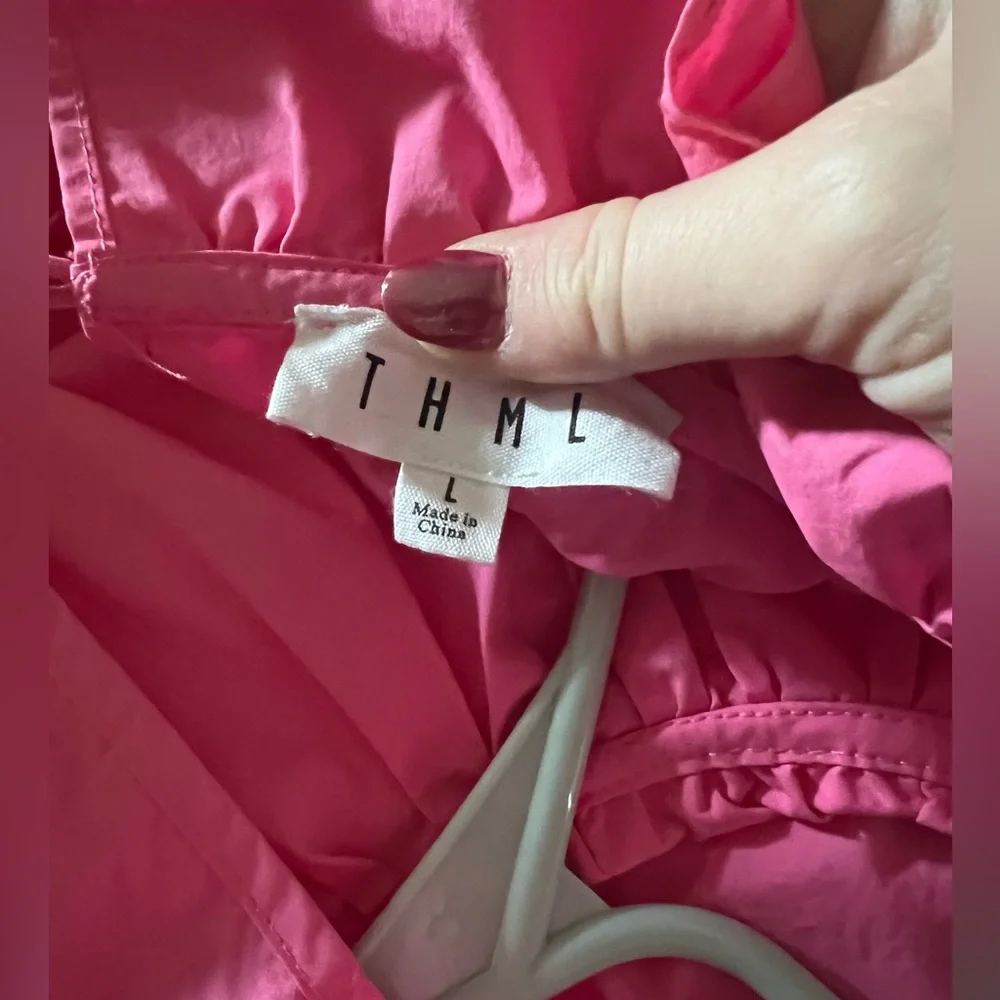Pink Poplin Top - Picture 2 of 3